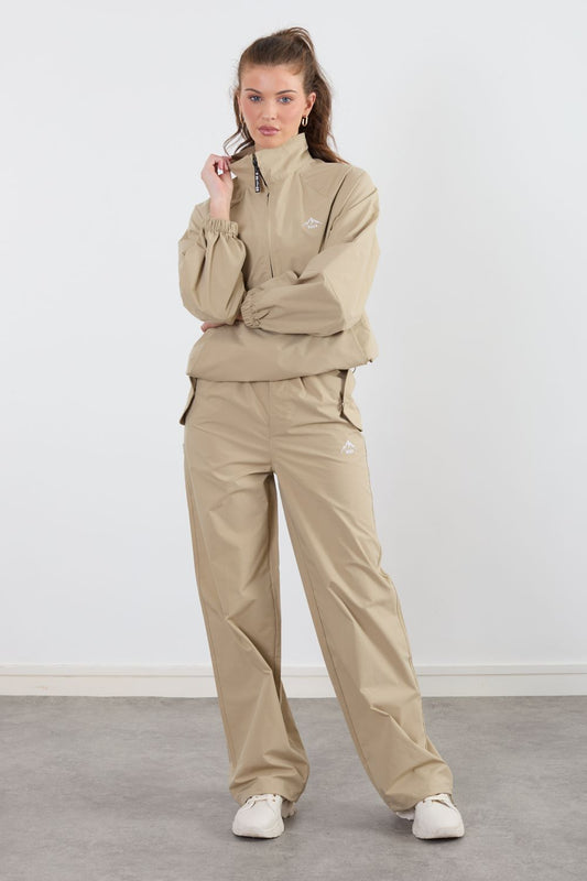 The Grid Tracksuit Trousers In Sand