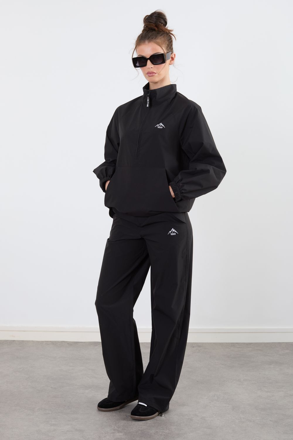 The Grid Tracksuit Trousers In Black