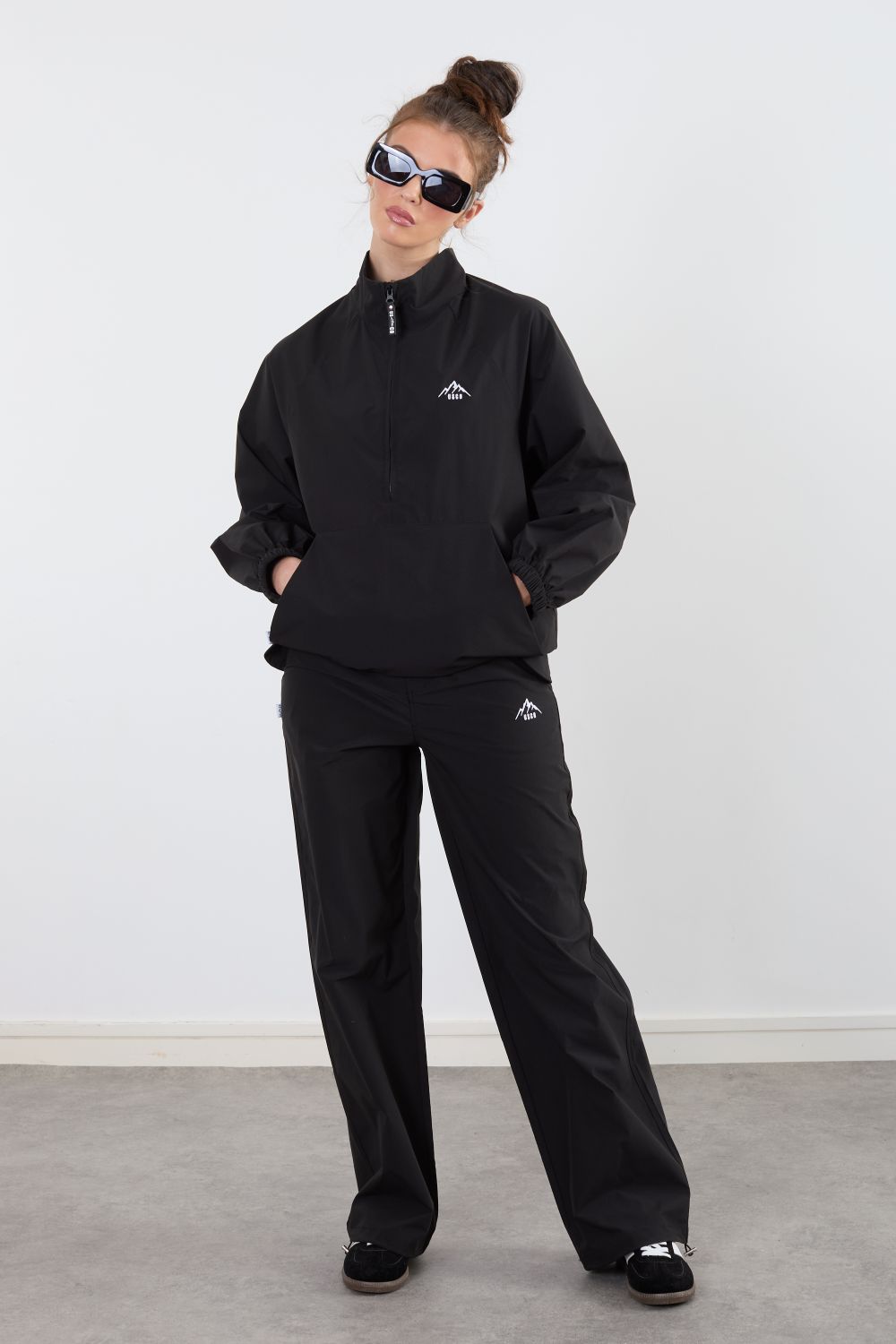 The Grid Tracksuit Trousers In Black