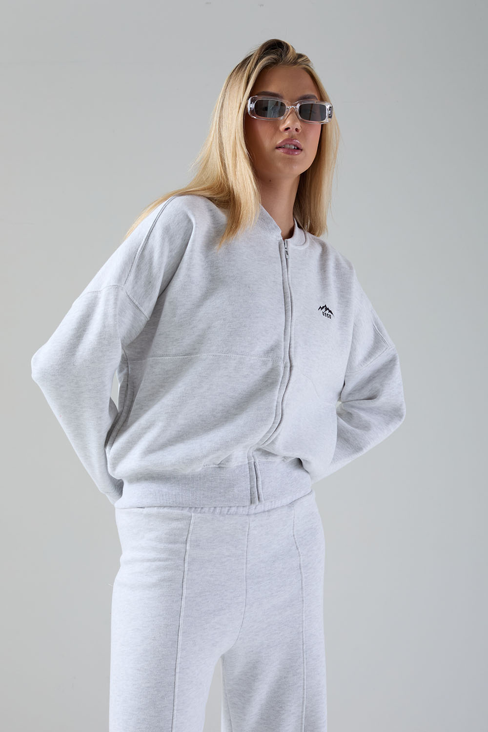 The Apex Tracksuit in Bleach Grey