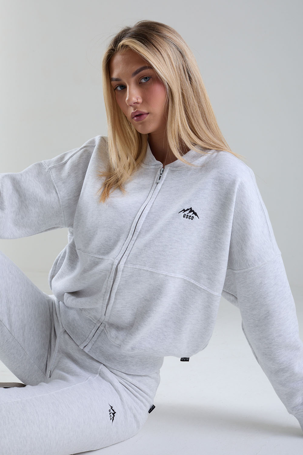 The Apex Tracksuit in Bleach Grey