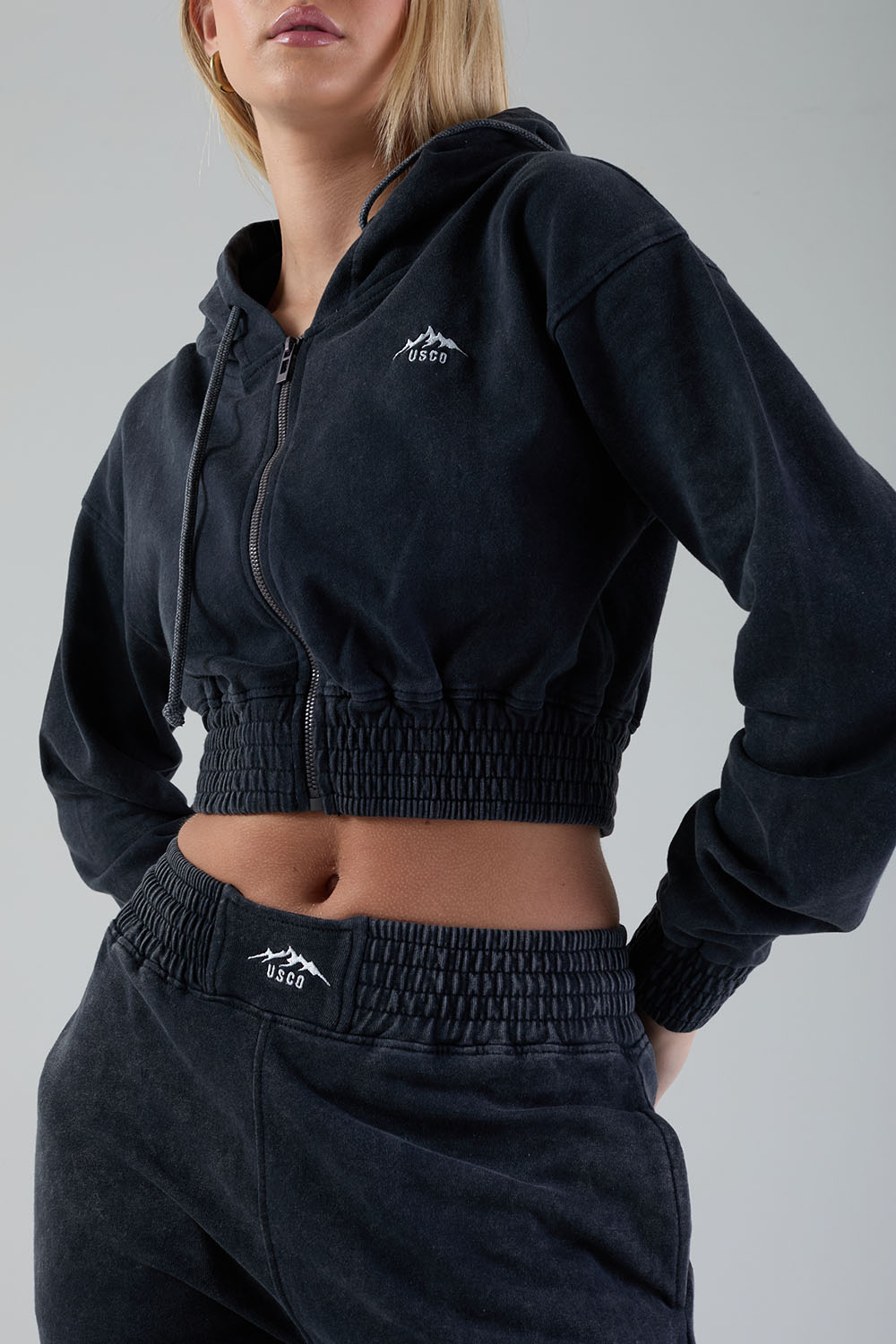 The Stratus Tracksuit in Charcoal