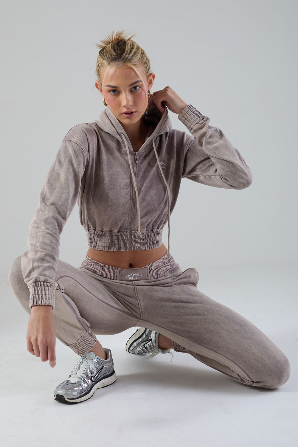 The Stratus Tracksuit in Dove Grey