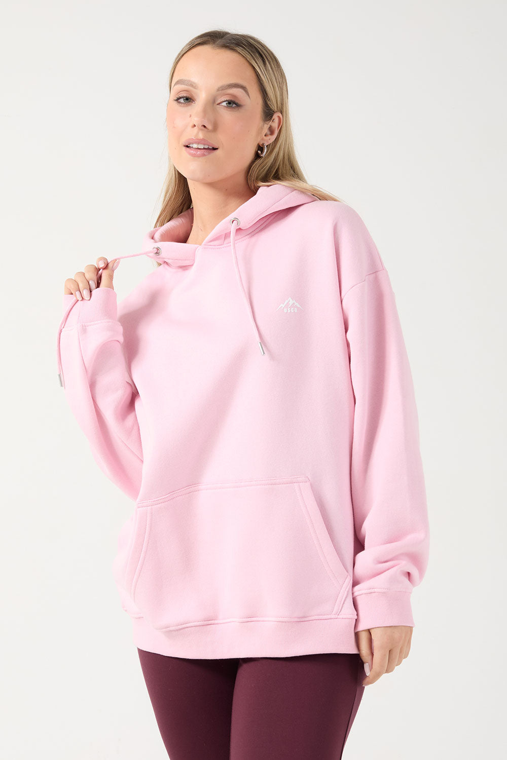 The Turas Hoodie in Baby Pink