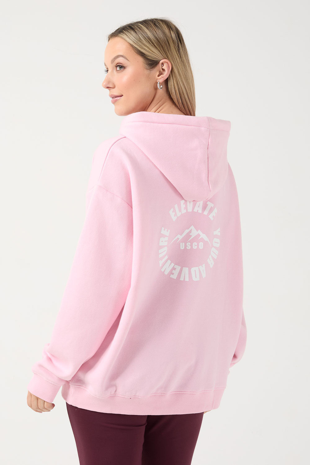 The Turas Hoodie in Baby Pink