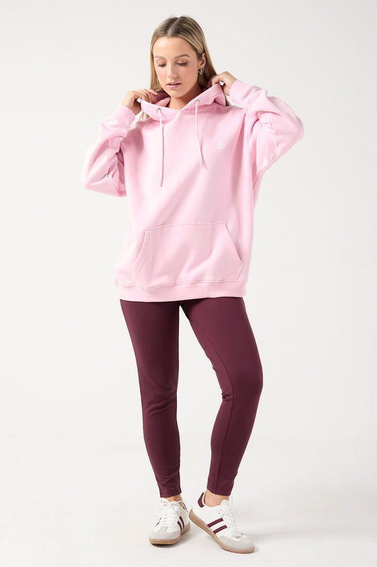 The Turas Hoodie in Baby Pink