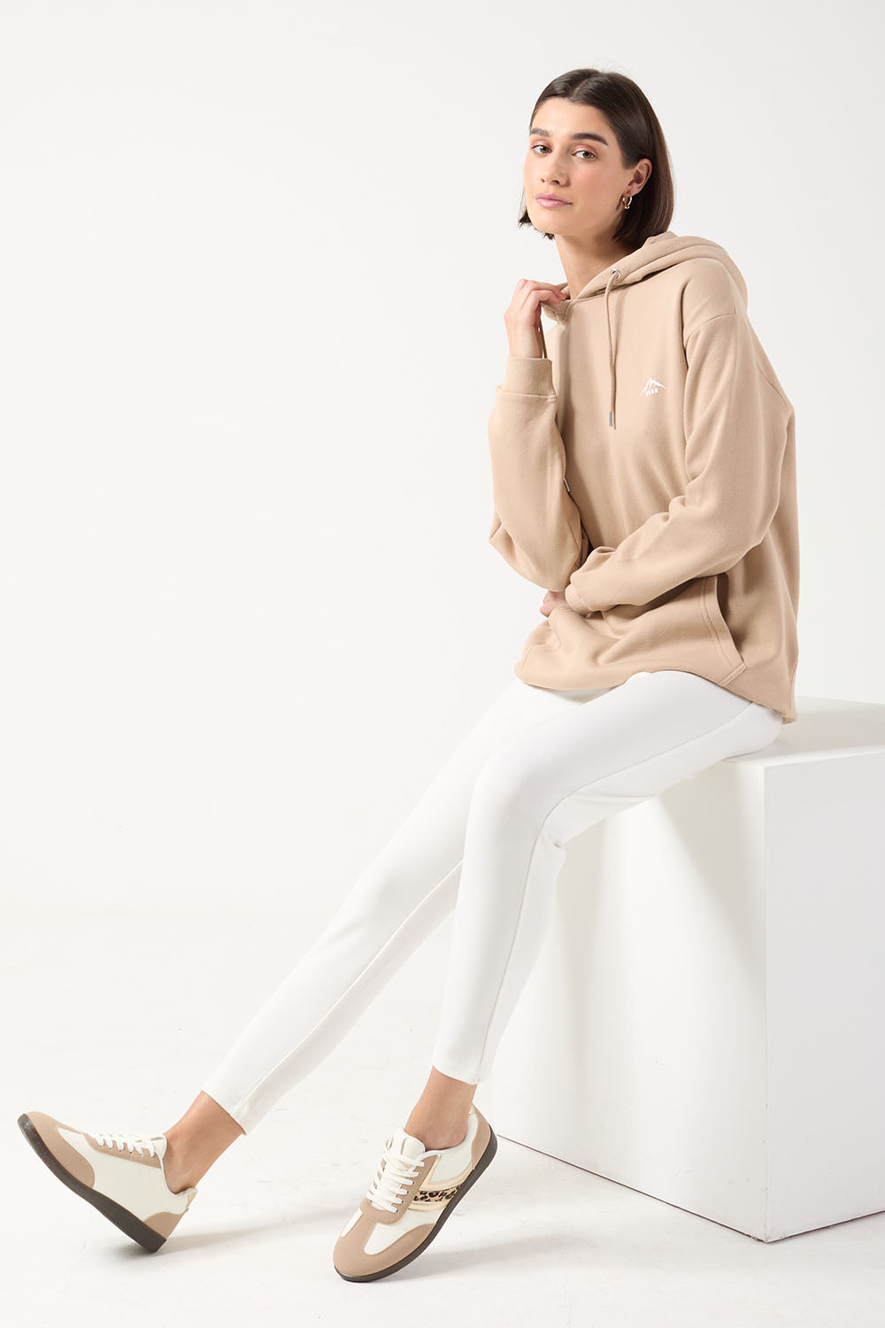 The Turas Hoodie in Beige