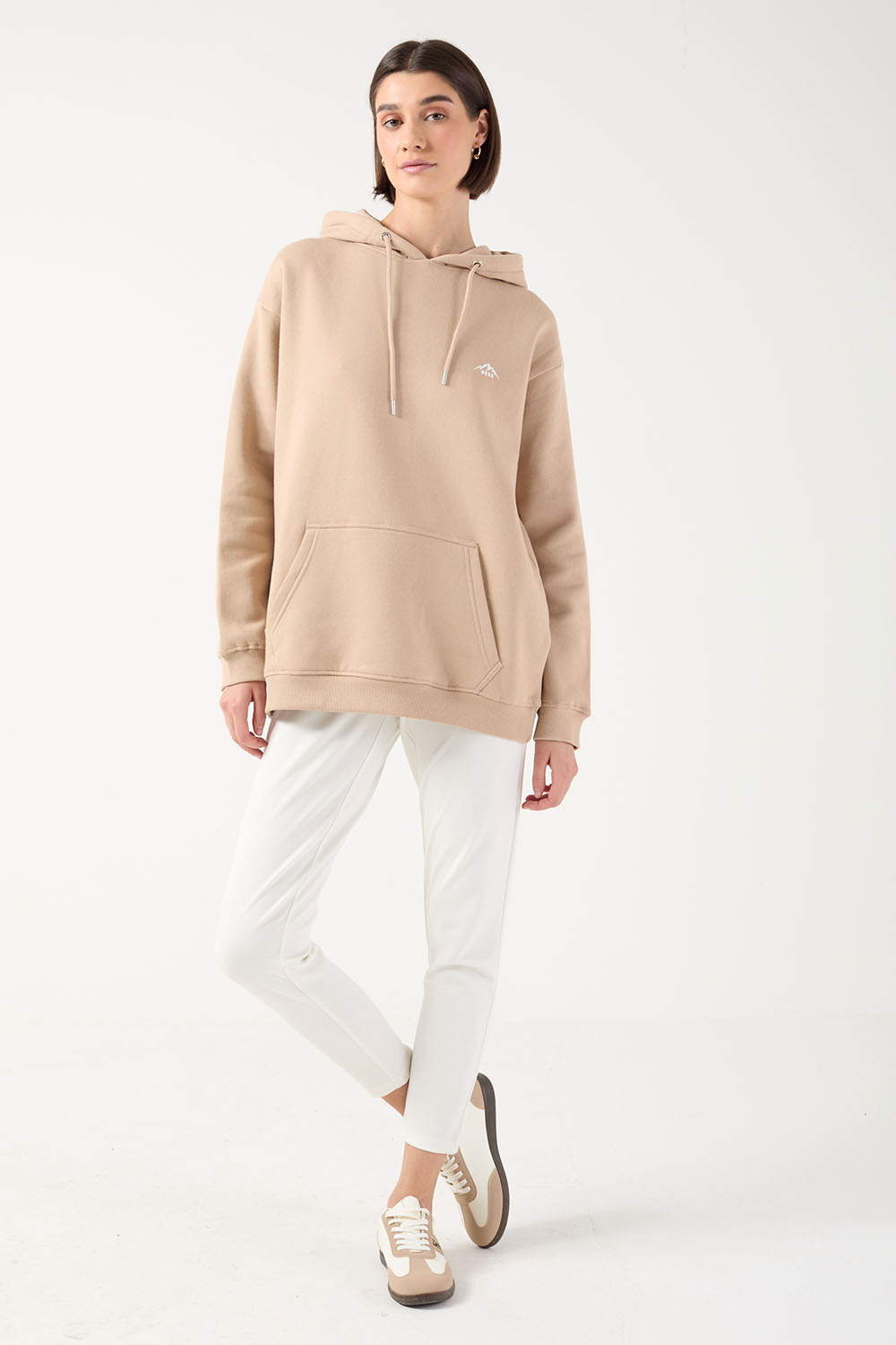 The Turas Hoodie in Beige