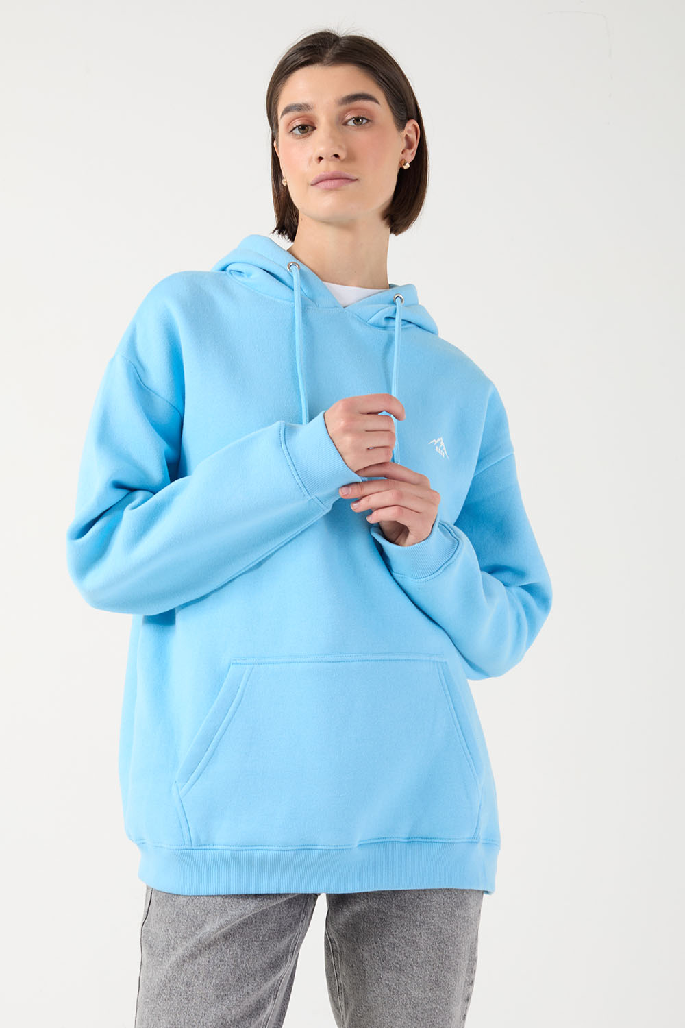 The Turas Hoodie in sky Blue