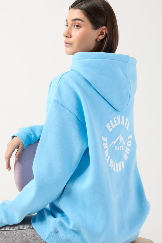 The Turas Hoodie in sky Blue