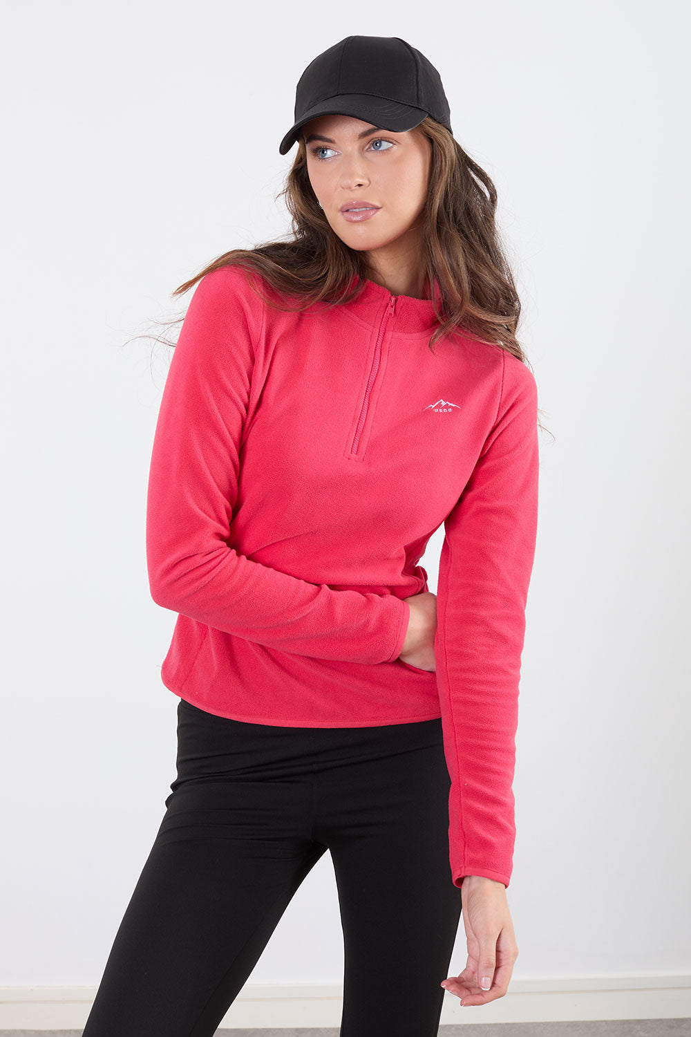 The Flex Fleece in Coral