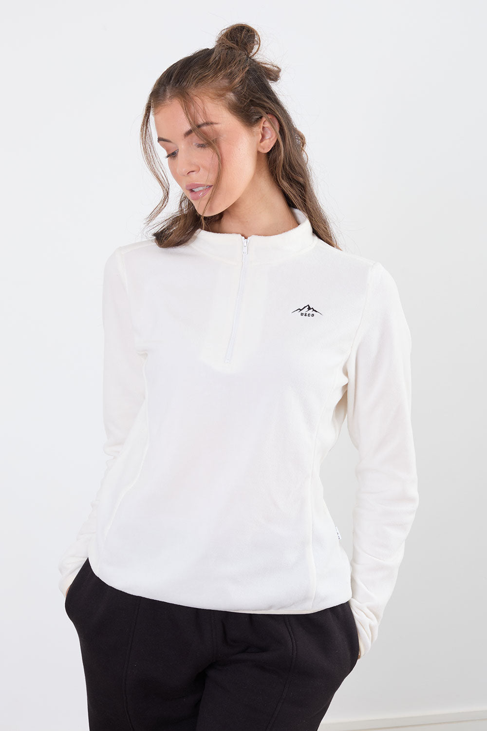 The Flex Fleece in White