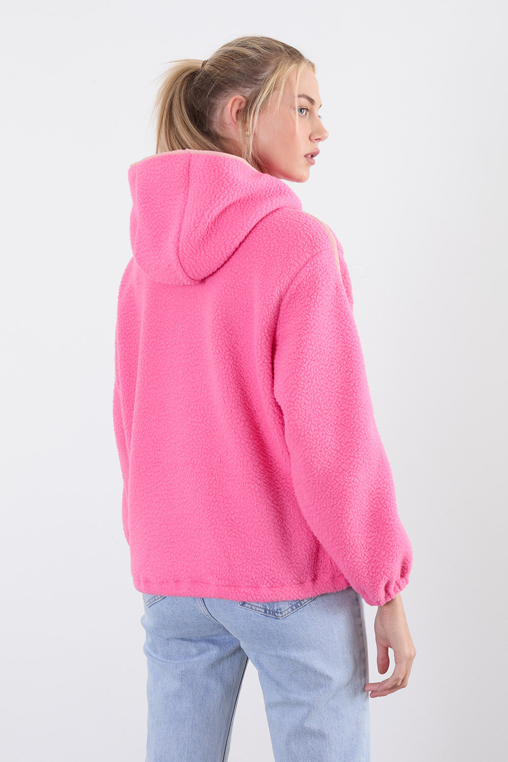 The Echo Fleece in Bubblegum