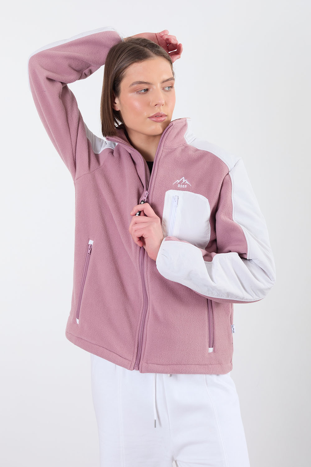 The Strider Fleece in Mauve