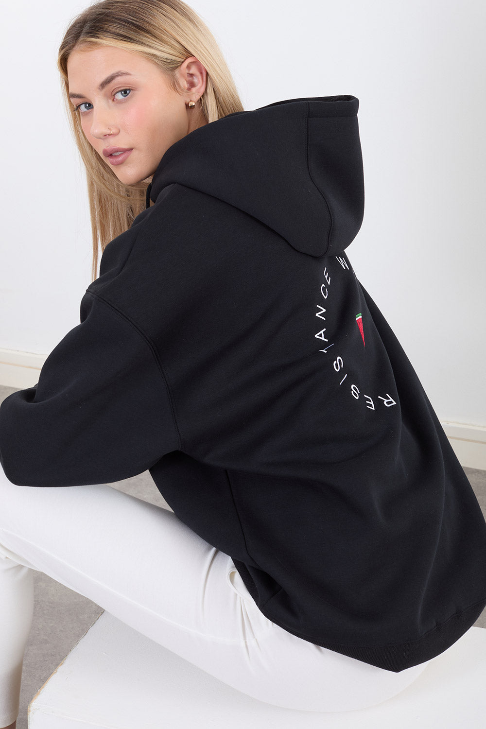 The Resistance Hoodie in Black