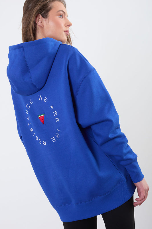 The Resistance Hoodie in Blue