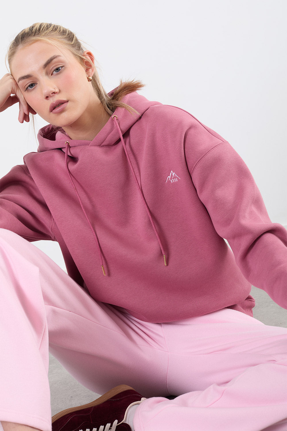 The Resistance Hoodie in pink