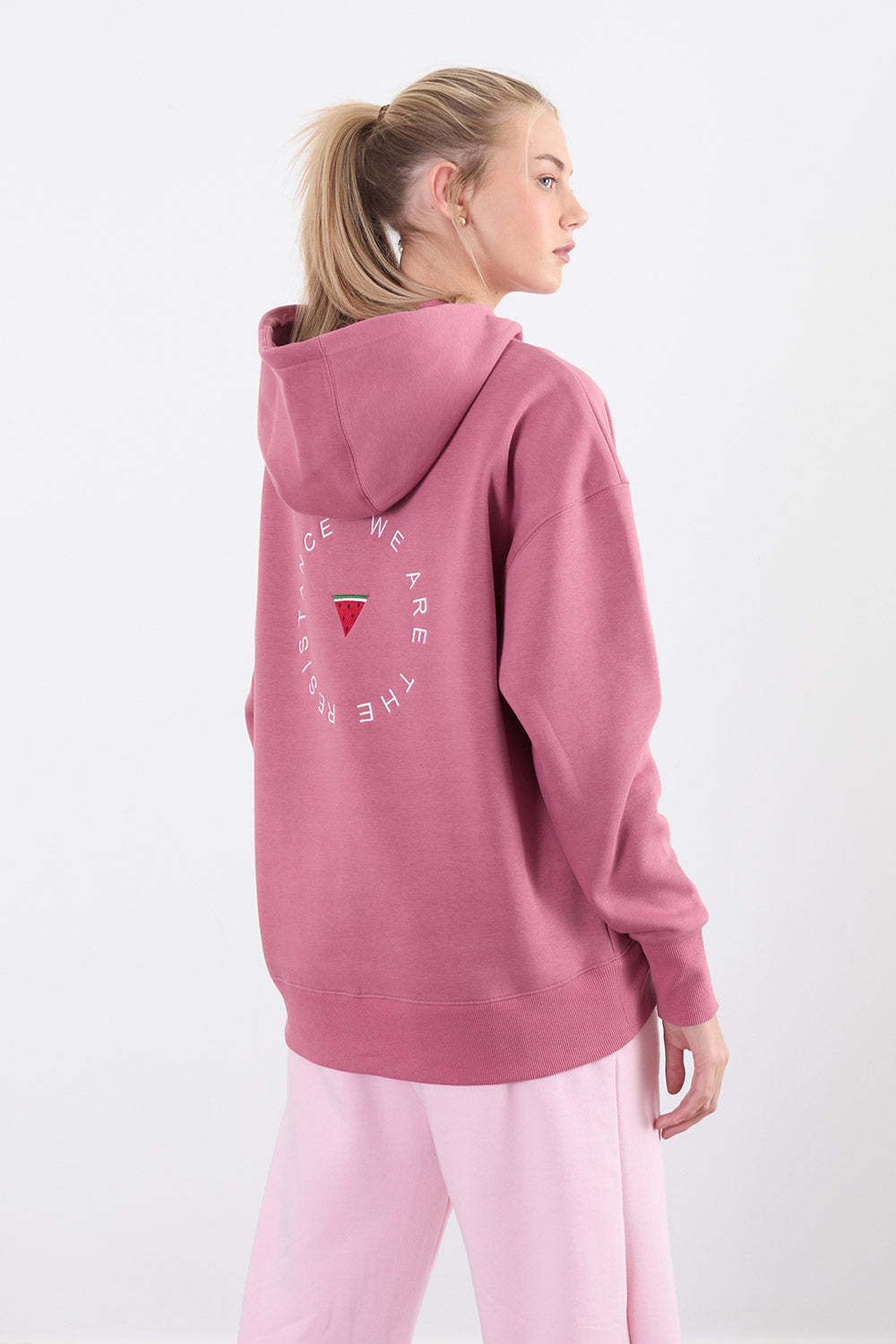 The Resistance Hoodie in pink