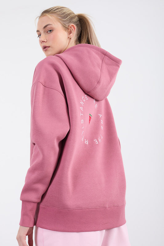 The Resistance Hoodie in pink