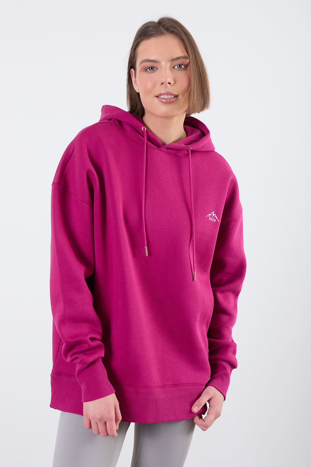 The Resistance Hoodie in Dark Pink