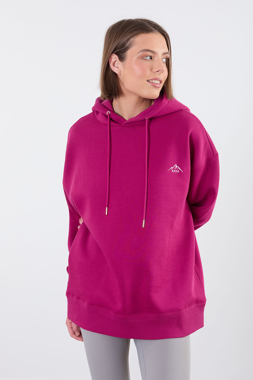 The Resistance Hoodie in Dark Pink