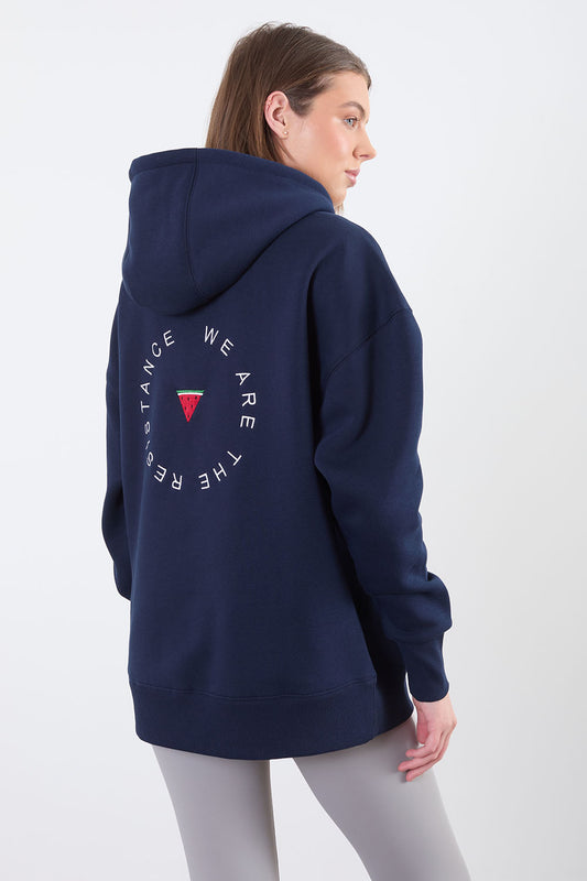 The Resistance Hoodie in Navy