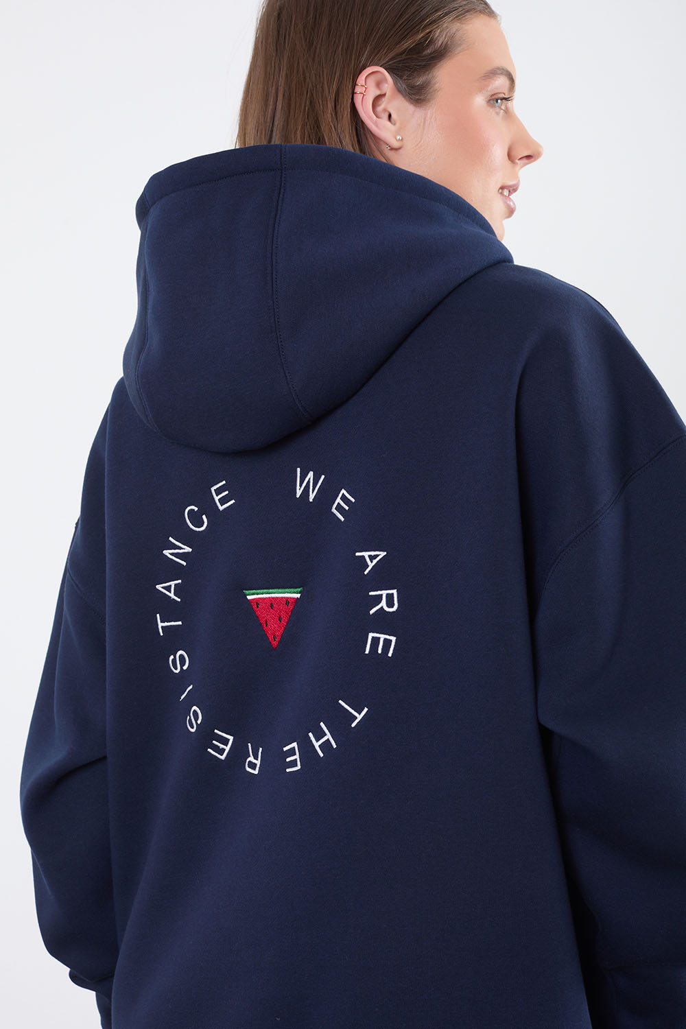 The Resistance Hoodie in Navy