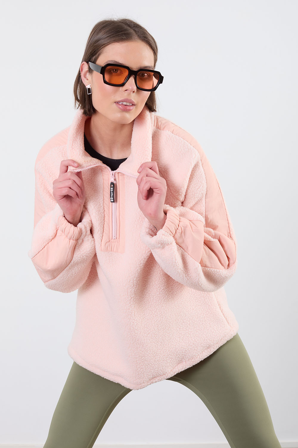 Horizon Fleece in Coral